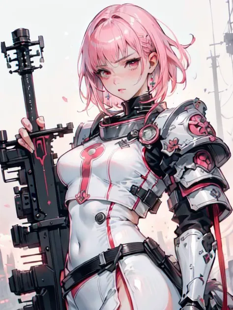 <lora:ArmorFusion:0.8>, pink armor girl, Sword, white skirt,
,(1girl:1.3, solo:1.3), focus girl, female focus, close-up, (((medi...