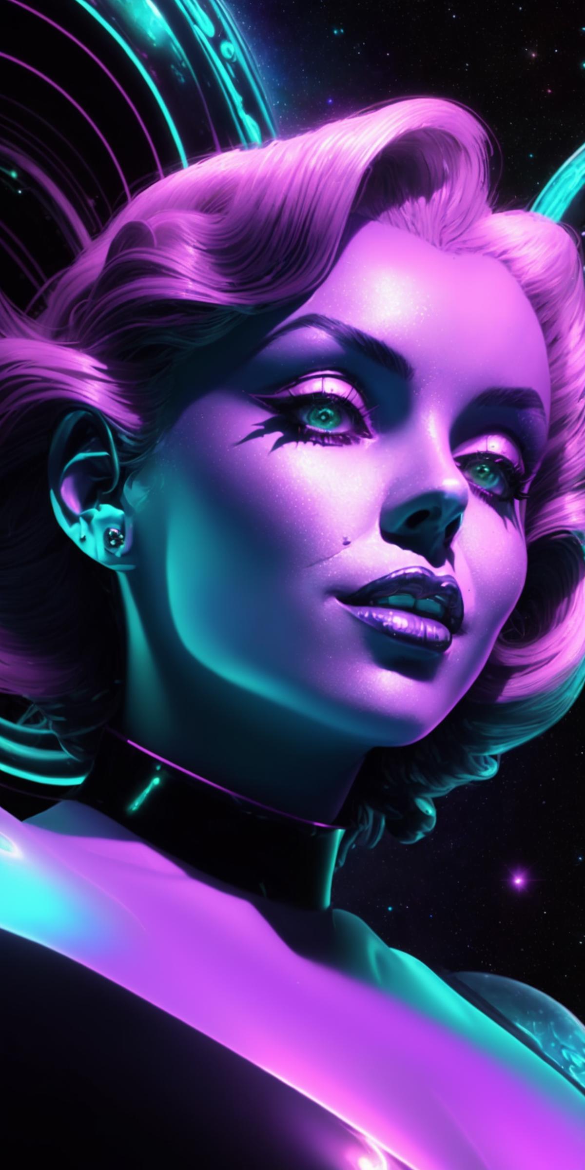 Stunningly beautiful alien goddess (mix of Vanessa Ferlito | Marilyn  Monroe), (closeup character splash art:1.2), model pose, Digital Art  inspired by the style mix of [Yoko Honda | H.R. Giger | Yoko