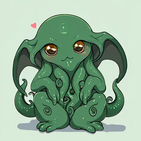 cute chibi feral cthulhu,
masterpiece, highly detailed artwork, best quality