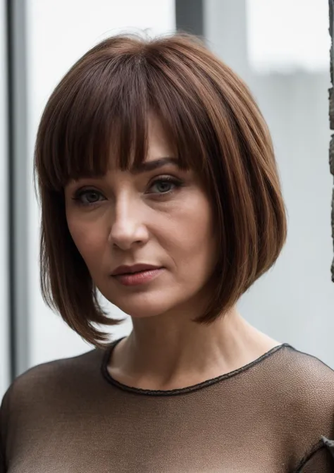 (best quality), Architectural shot of a 1woman of 50yo (ÐÐ¸Ð»Ð¸Ñ ÐÐ¾Ð½Ð¾Ð²Ð°Ð»Ð¾Ð²Ð°:1.3), Layered Bob hair