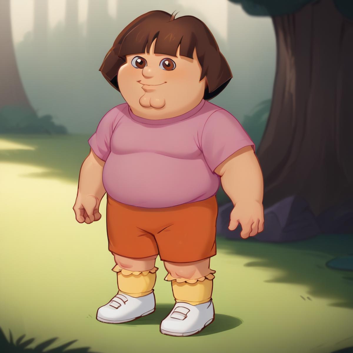 Fat girl pixar animated - SeaArt AI