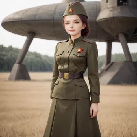 <lora:SDXL 50Soviet Military uniform-000003:0.8>
1girl,solo,Soviet Military uniform,full body, spacecraft, 
best quality, high quality, highres, masterpiece,