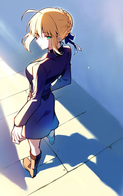 artoria pendragon (fate),1girl,solo,, perspective,lighting and shadow,beautiful color,detailedaesthetic