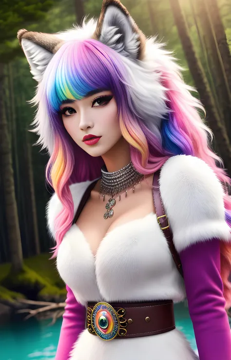 1girl, furry girl, anime furry women, (best quality)), ((masterpiece)), ((realistic)), (detailed), portrait, close up, young fem...