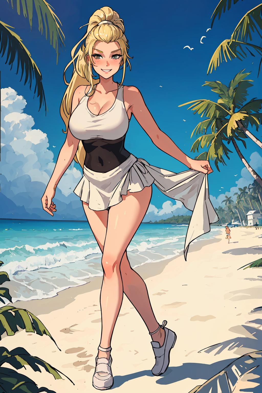 Luanne platter, king of the hill, long blonde hair, detailed eyes - SeaArt  AI