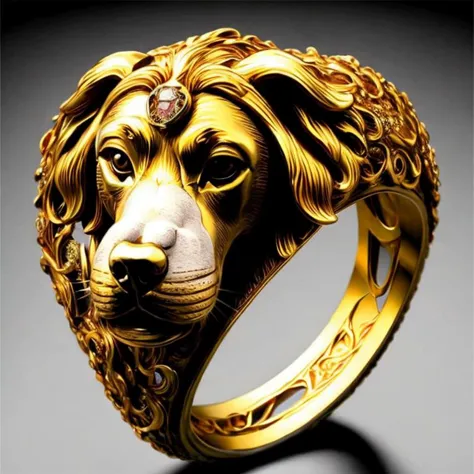 ring, no human, dog, simple background, masterpiece,best quality  <lora:Copax_StyleMix_2_Ring_Animal:1>