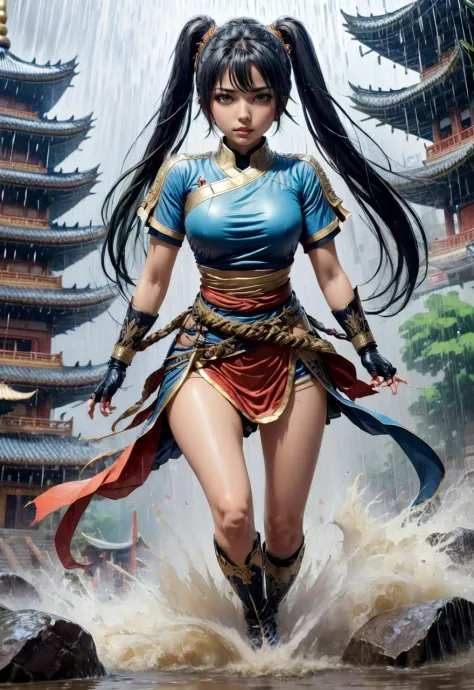 Fight Chinese Dress 女侠战袍 #fightdress