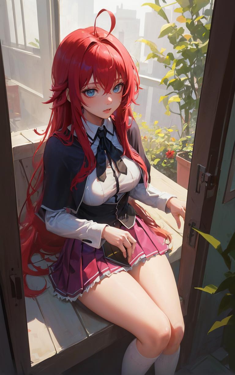 Anime girl, red hair, , showing her anus, masturbating your pussy - SeaArt  AI