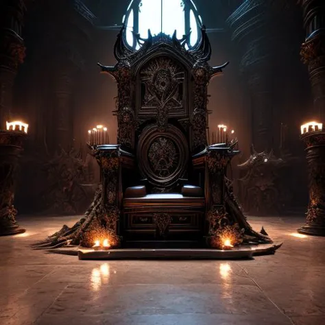 realistic analog photo, award winning photo,
 <lora:RealmsOfFire:0.75> refi <lora:ThroneRoom:0.75> throneroom, large throne, chandelier, stage, dark, light <lora:khorne:0.75> khorne, armor, skull,
RAW, highres, 8k, uhd, High Dynamic Range, tonemapping, crisp details,