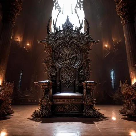 realistic analog photo, award winning photo,
 <lora:RealmsOfFire:0.75> refi <lora:ThroneRoom:0.75> throneroom, large throne, chandelier, stage, dark, light <lora:khorne:0.75> khorne, armor, skull,
RAW, highres, 8k, uhd, High Dynamic Range, tonemapping, crisp details,