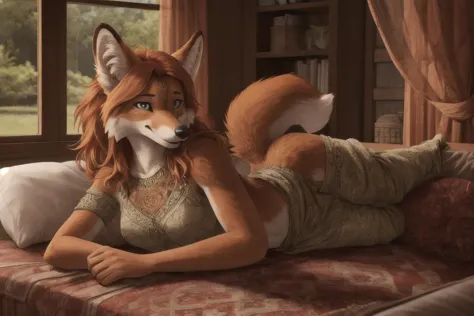Dhole, anthro, intricate_detailed