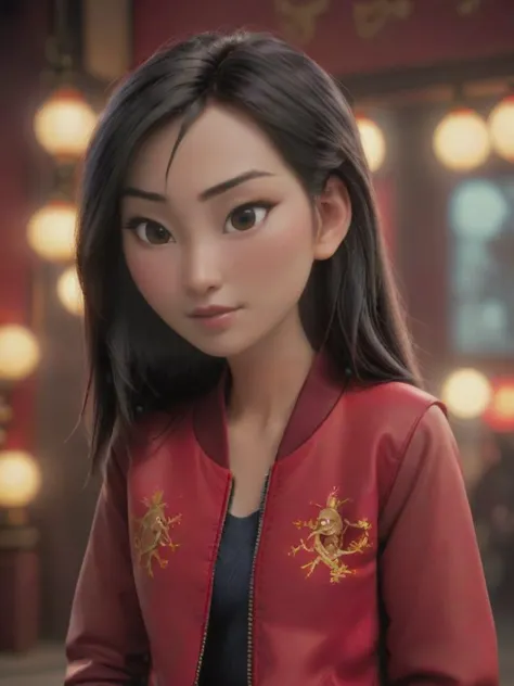 cinematic film still mulan in red jacket, <lora:add-detail-xl:1> <lora:princess_xl_v2:0.8>,    . shallow depth of field, vignett...