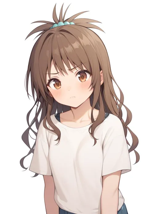 score_9,score_8_up,score_7_up,<lora:yuuki_mikan_pony:1>,1girl, blush, brown_eyes, brown_hair, frown, highres, long_hair, solo, transparent_background, vector_trace, yuuki_mikan