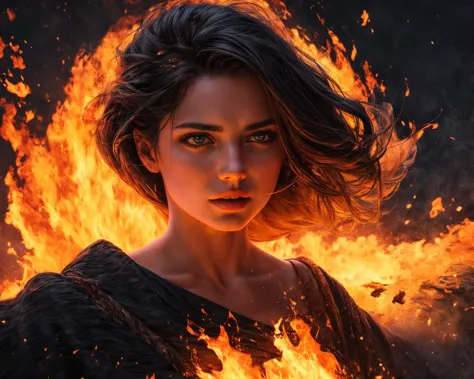 portrait of a woman on fire
<lora:add_detail:1>