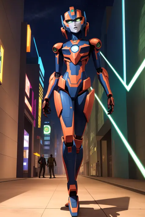 deep color, futuristic, intricate detail, masterpiece, best quality, [anime|realistic|anime], BREAK, 
robot,  transformers, lasers,