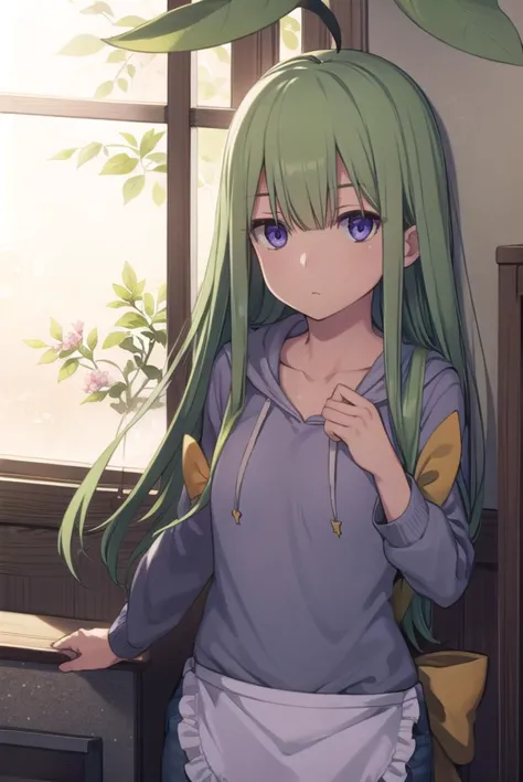 mandragora, <lyco:mandragora-lyco-nochekaiser:1>,
mandragora, long hair, bangs, ahoge, green hair, (purple eyes:1.1), bow, hair bow,
BREAK shorts, hood, apron, hoodie,
BREAK indoors,
BREAK looking at viewer, (cowboy shot:1.5),
BREAK <lyco:GoodHands-beta2:1>, (masterpiece:1.2), best quality, high resolution, unity 8k wallpaper, (illustration:0.8), (beautiful detailed eyes:1.6), extremely detailed face, perfect lighting, extremely detailed CG, (perfect hands, perfect anatomy),