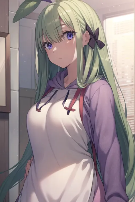 mandragora, <lyco:mandragora-lyco-nochekaiser:1>,
mandragora, long hair, bangs, ahoge, green hair, (purple eyes:1.1), bow, hair ...