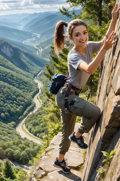 girl like free solo climbing