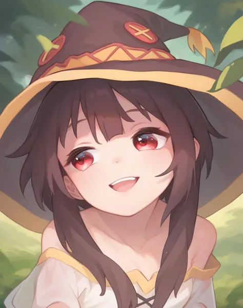 score_9, score_8_up, score_7_up,score_6_up, 1girl girl, wide open mouth looking away, smile, (megumin:0.7), 
<lora:fishinlol_style_pony6_v2-000016:1>