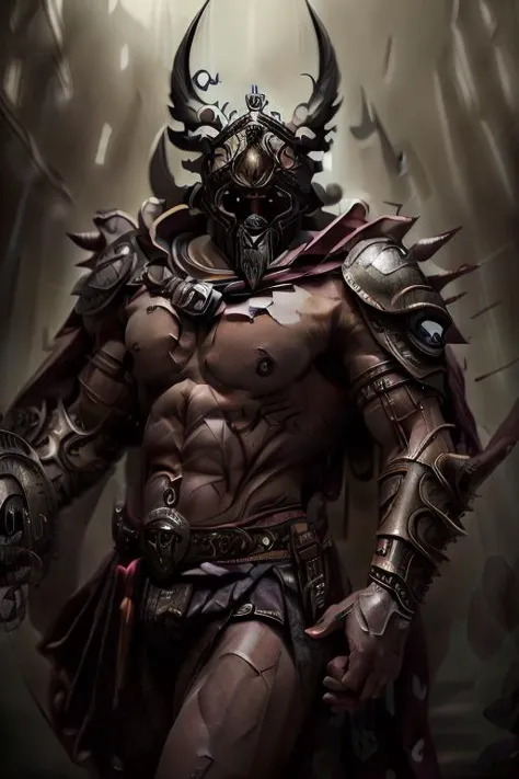 a profestional picutre of 1man, spartan warrior <lora:Clothing - Spartan Armor:0.7>, spartanarmor, weapon, muscular, red cape, h...