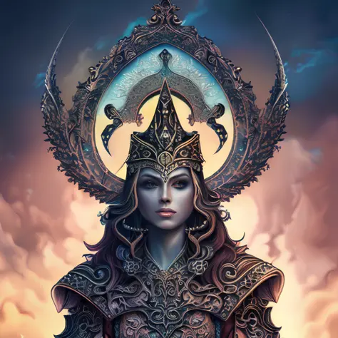 (CthuluBishop:1.5) original, masterpiece, best quality, official art, (extremely detailed cg unity 8k wallpaper), (extremely fine and beautiful:1.2), (beautiful and clear background), beautiful portrait of an NeonMutation obsidian goddess, ((silver filigree)), Ivory accessories, intricate, headshot, highly detailed, digital painting, artstation, concept art, sharp focus, cinematic lighting, illustration,