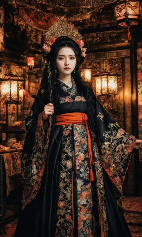 score_9,score_8_up,anime coloring,
gothic style (masterpiece, best quality, hyper detailed, ultra realistic, 32k, RAW photo) Variation fantasy images,perfect composition and chiaroscuro by Rembrandt,concept art by Andreas Rocha,,oiran,kimono,,<lora:oiran_XL_V1.0:1>,<lora:add-detail-xl:1>