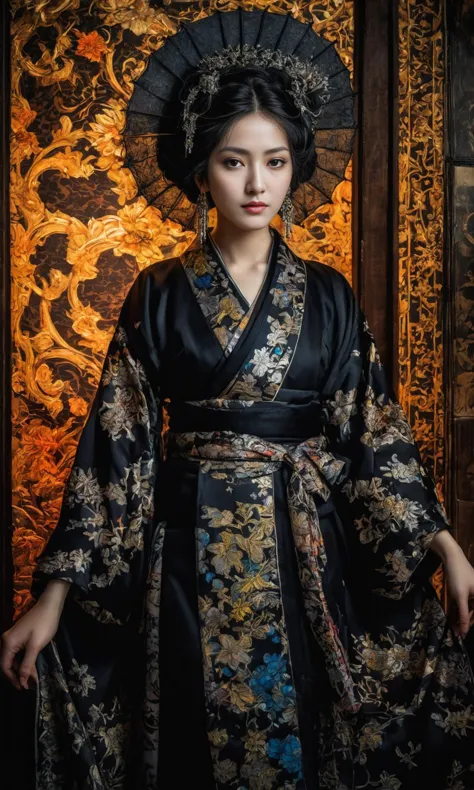 score_9,score_8_up,anime coloring,
gothic style (masterpiece, best quality, hyper detailed, ultra realistic, 32k, RAW photo) Variation fantasy images,perfect composition and chiaroscuro by Rembrandt,concept art by Andreas Rocha,,oiran,kimono,,<lora:oiran_XL_V1.0:1>,<lora:add-detail-xl:1>