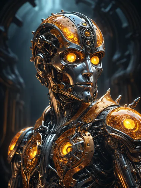 an intricately detailed award winning painting demonstrating astonishing style and technique and rendering a creative and new subject matter in amazing detail,dramatic,trending,exciting,"The Man in the Machine",, glow effects, godrays, Hand drawn, render, 8k, octane render, cinema 4d, blender, dark, atmospheric 4k ultra detailed, cinematic, Sharp focus, big depth of field, Masterpiece, colors, 3d octane render, 4k, concept art, trending on artstation, hyperrealistic, Vivid colors, extremely detailed CG unity 8k wallpaper, trending on CGSociety, Intricate, High Detail, dramatic