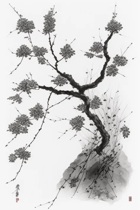 Chinese Ink Painting style LoRa（中国水墨风）