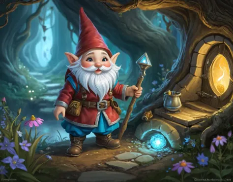 In the whimsical realm of Fairytale, tiny tinkerers known as Gnommes lived in glittering underground burrows. One remarkable Gno...