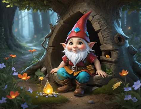 In the whimsical realm of Fairytale, tiny tinkerers known as Gnommes lived in glittering underground burrows. One remarkable Gno...