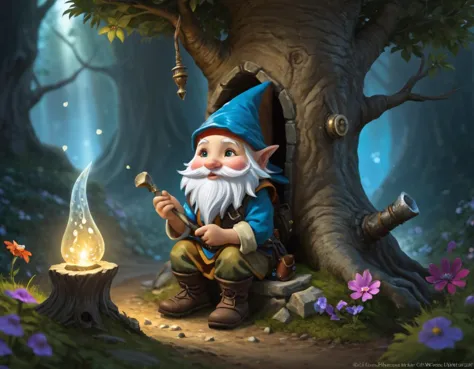 In the whimsical realm of Fairytale, tiny tinkerers known as Gnommes lived in glittering underground burrows. One remarkable Gno...