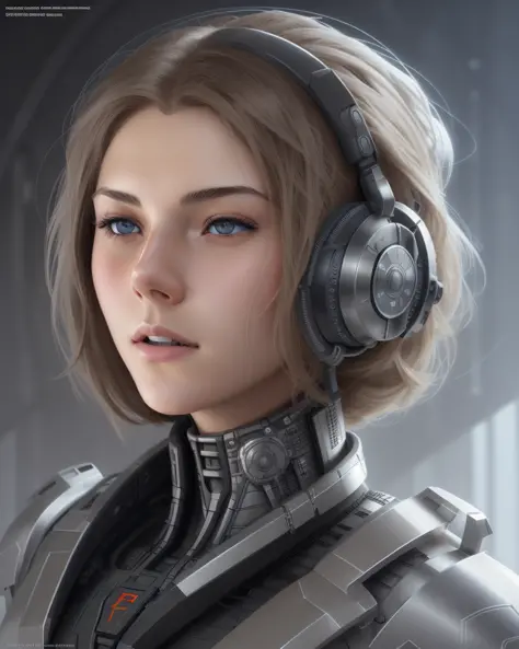 female face, female, a rugged young engineer with cybernetic enhancements,  <lora:krystal highres:0.8>, intricate, elegant, highly detailed, digital painting, artstation, concept art, smooth, sharp focus, illustration, art by h r giger and greg rutkowski and alphonse mucha, beautiful dramatic lighting