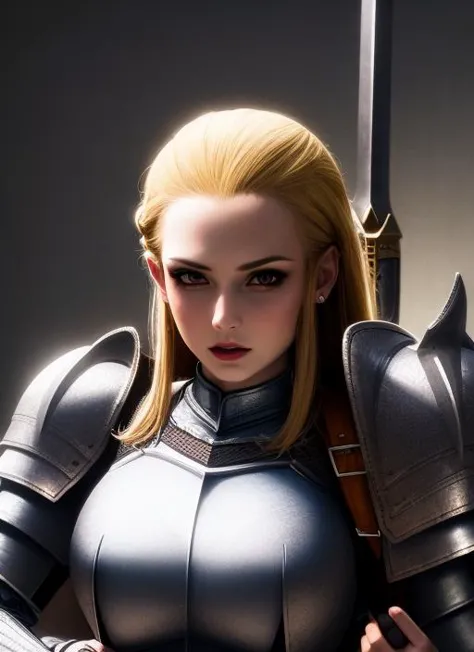 1girl, action scene, (upper body:1.2) portrait of (beautiful paladin princess:1.2) with (paladin hammer in her hands:1.1), (ivory skin_color:1.2), beautiful face, (blonde braided hair:1.2), (lips:1.1), yellow eyes, athletic, (wide hips:0.9), (thick thighs:0.9), (short white skirt:1.2), (light leather armor:1.2), (black corset:0.9), frills, golden atmosphere, medieval, fantasy, hdr, volumetric lighting, cinematic lighting and shadows, very detailed, cinematic, tall, <hypernet:sxz-snyderstyle-v1-1000:1.0>