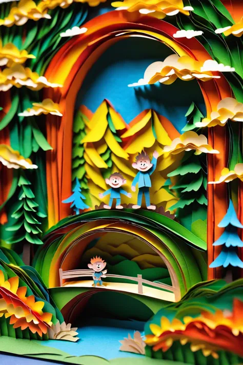 paper strip diorama, <lora:EnvySendNoodzXL01:-0.5>1boy, man, ruggedly handsome, morning, scenery, in a Troll Bridges<lora:EnvyBetterHiresFixXL01:0:hr=1><lora:EnvyPaperXL01:1>