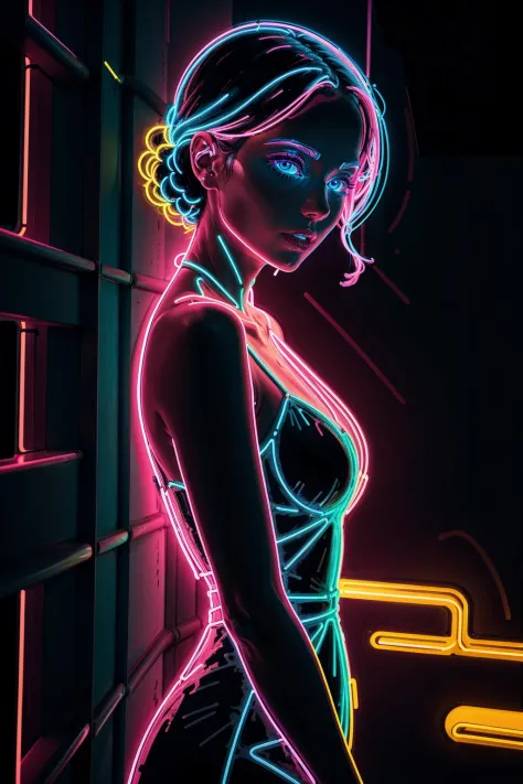 Neon Outlines