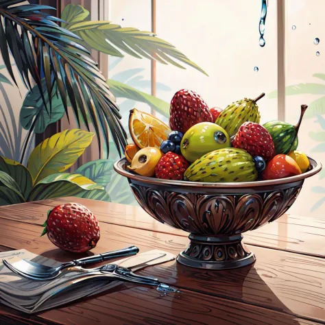 4k, lots of delicious tropical fruits with drops of moisture on table, a lot of details,
abstract dream, space, intricate, grand scale, alone, cinematic film still, insane detail, sharp focus, depth of field, realistic lighting, (realistic perspective), complex, (multiple subjects), 4k HDR,<lora:add_detail:0.5>,<lora:more_details:0.25>,<lora:20230530123038:0.25>,