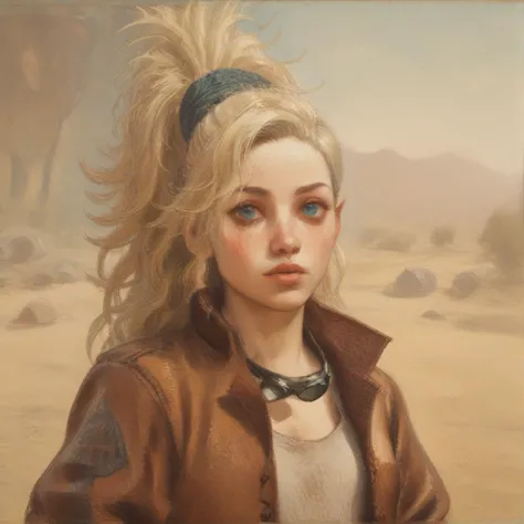 (score_9, score_8_up, score_7_up), an impressionist oil painting of gemma_mhwilds, 1girl, in a desert, blue eyes, messy blonde hair, goggles, jacket, good_hands
<lora:pony_good_hands:1>  <lora:gemma_mhwilds:1> <lora:Impressionism Oil Painting Style LoRA_Pony XL v6:1>