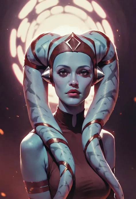 score_9, score_8_up, score_7_up, realistic, star wars, pretty twi'lek 1girl, slim, medium breasts, dramatic lighting, dark theme...