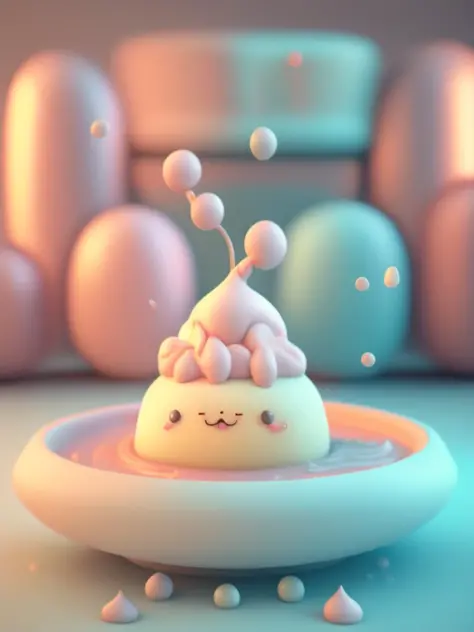 <lora:CuteClayEmojis:1>extremely cute custard with face, dream like, glistening, highly detailed, octane render, photorealistic photography, cinematic shot, dynamic composition, sharpen, detailed, professional lighting, film lighting, 35mm, anamorphic, pas...