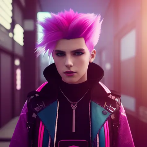 retro punk, sci fi, wild hair, pastel colors, cinematic, standing in kyoto,  punk,  victorian, rim lighting,redshift style,lisdu...