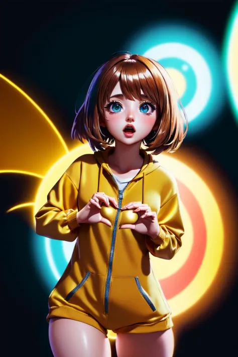 (((adorable, cute, kawaii)), (((anime art of Ochaco Uraraka))),
(cute 19 years girl in an animal onesie standing behind an explosion with sunglasses and (heart shaped hands)),
photo from 2022, buttons, dimples, black sweater, transparencies, joey king, unreal engine, cinematic, color grading, portrait photography, shot on 22mm lens, ultra-wide angle, depth of field, hyper-detailed, beautifully color-coded, insane details, intricate details, beautifully color graded, unreal engine, cinematic, color grading, editorial photography, photography, photoshoot, shot on 22mm lens, depth of field, dof, tilt blur, shutter speed 1/1000, f/22, white balance, 32k, super-resolution, megapixel, prophoto rgb, vr, , good, halfrear lighting, backlight, natural lighting, massive, incandescent, optical fiber, moody lighting, cinematic lighting, studio lighting, soft lighting, volumetric, contre-jour, beautiful lighting, accent lighting, global illumination, screen space global illumination, ray tracing global illumination, optics, scattering, glowing, shadows, rough, shimmering, ray tracing reflections, lumen reflections, screen space reflections, diffraction grading, chromatic aberration, gb displacement, ray traced, ray tracing ambient occlusion, anti-aliasing, shaders, opengl-shaders, glsl-shaders, post processing, post-production, cel shading, tone mapping, cgi, vfx, sfx, insanely detailed
