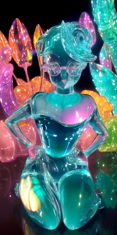 <lora:glasssculpture_v8:1>

"Glass Symphony: Smart Girls Glimmer"
🐉💫👓"Glass Symphony: Smart Girls are Sparkling" by Satori Canton🧸,
glass sculpture,
Art by Zdzisław Beksiński and Dale Chihuly

In a world of refracted light and prismatic colors, a beautiful...