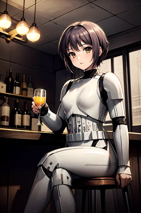 (masterpiece, best quality, detailed), 1girl, solo, looking at viewer, <lora:nagato_yuki_v10:0.75>, ny1, <lora:StormTrooper:1>, ...