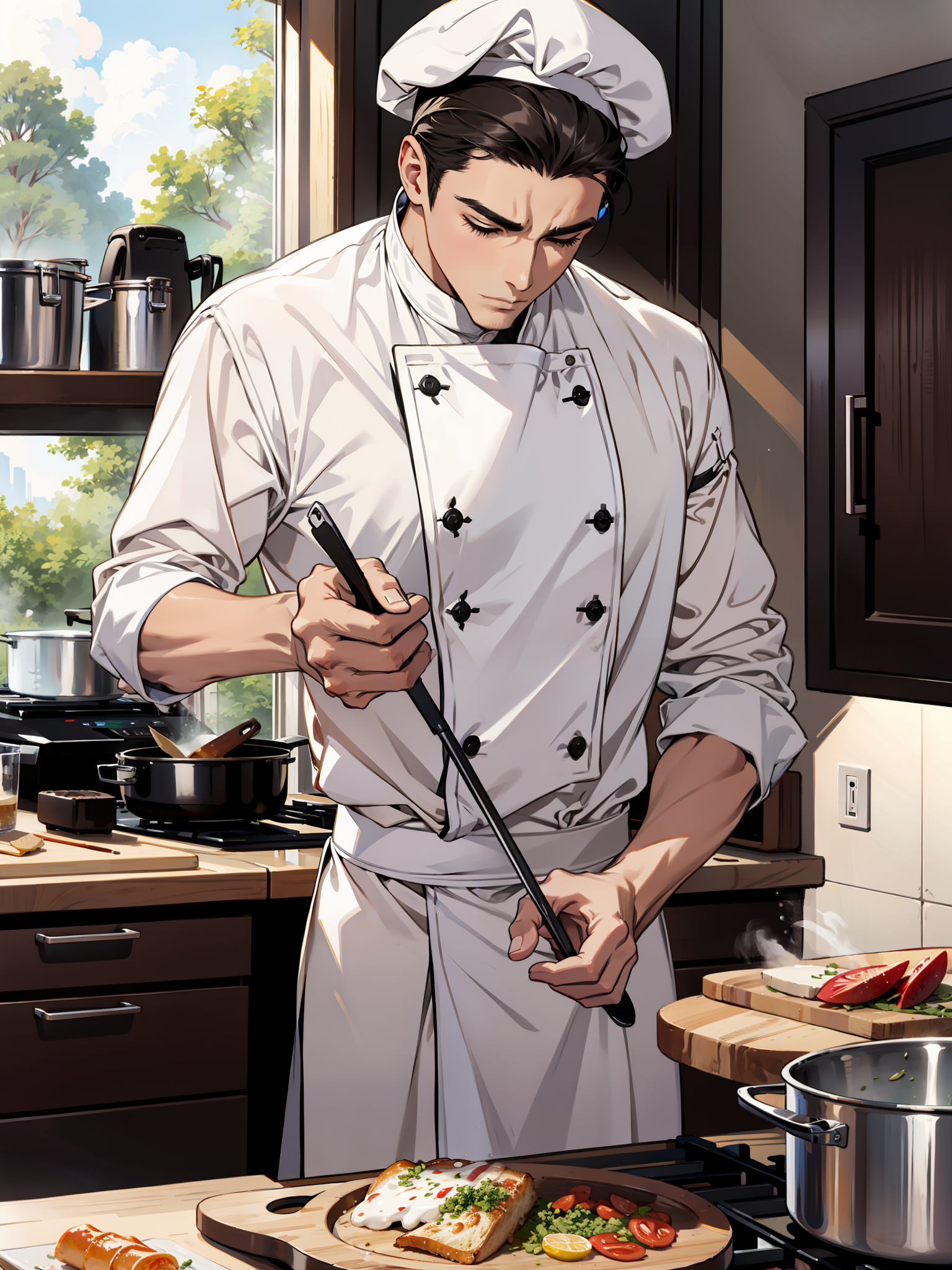 Male,OC,Roleplay,He’s your families personal chef, but he hates all of you since he doesn’t get paid well.