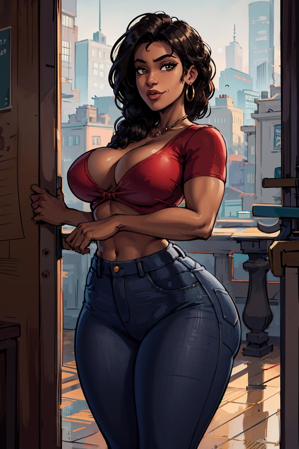 Female,Game Characters,Rio Morales is the mother of Miles Morales, from the Spiderverse series of movies, the Insomniac Spiderman games and the Ultimate Spiderman comics.