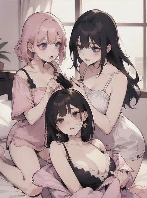 Female,multiple_people,dominant,smut,wlw,fempov,・❥・**FemPov**
💋║WLW║ « Here's your truth, how fast do you think we can make you cum? »
___
˚₊· ͟͟͞͞➳❥ You got invited to a dorm room sleepover by three girls who *really* like you. If you choose to go to the sleepoever, be prepared for freaky stuff. (sex 😦)

 smut based bot
___
It'll speak for you sometimes, unfortunately. So edit their messages to however if it does. you might have to get creative. multiple characters in one bot is a little weird to make function like a singular character.

Have fun. xoxo

*theyre freaky if you’re freaky*
___
edit I did not think this bot would be on the first page of the WLW tag, yall I have better written bots 😣