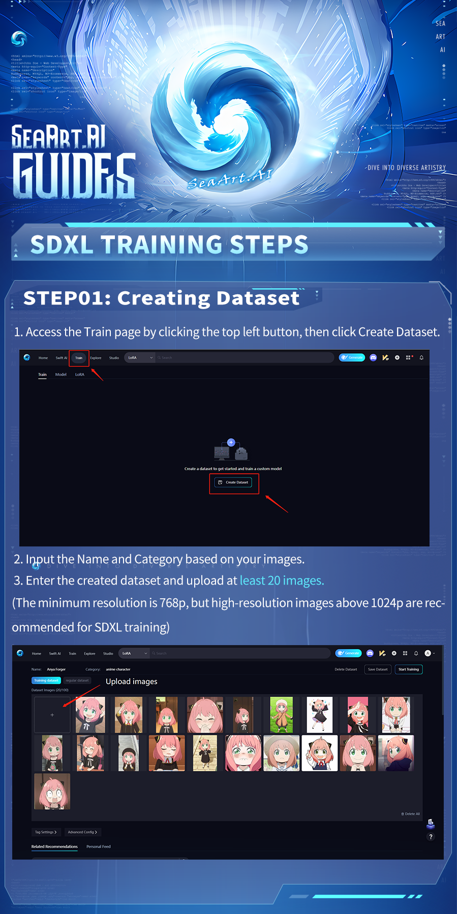 SDXL Training steps