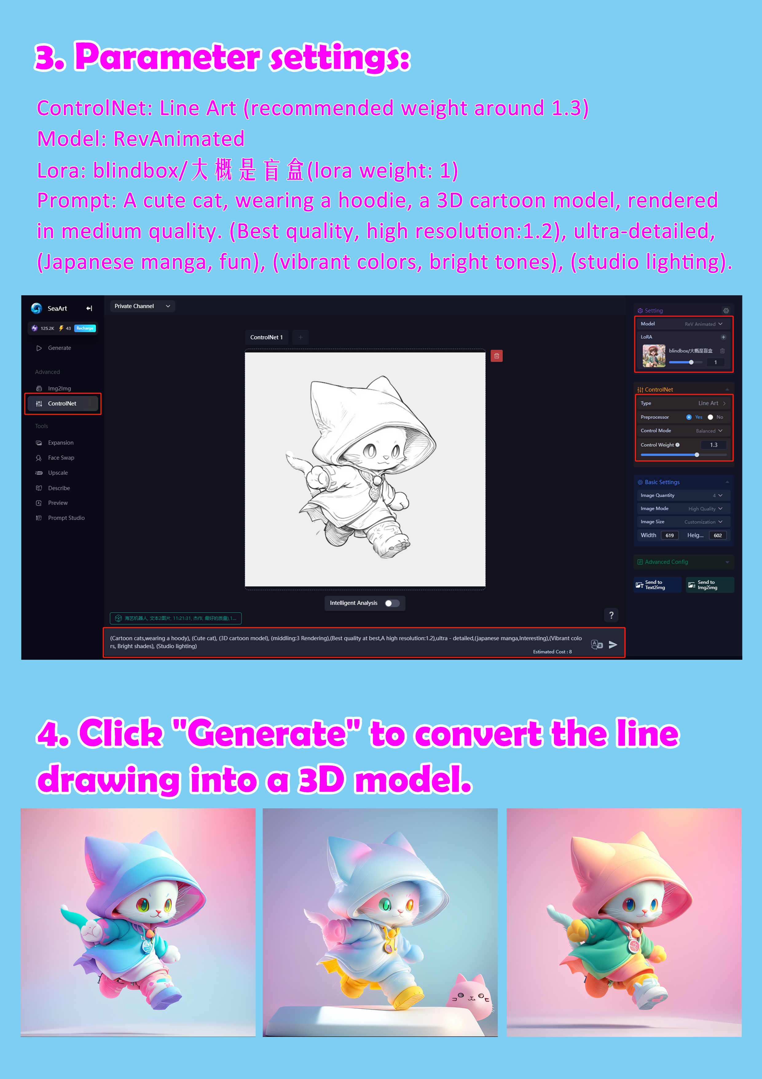 Tutorial on Converting Line Drawings to 3D Models