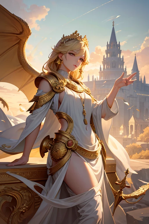 woman dragon in divine realm